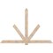 Ekena Millwork Kennewick Smooth Timber Gable Bracket, Douglas Fir, 96"W x 64"H x 1 1/2"D x 5 1/2"F, 16/12 Pitch GBW096X64X0206KEN00SDF - alternate 1